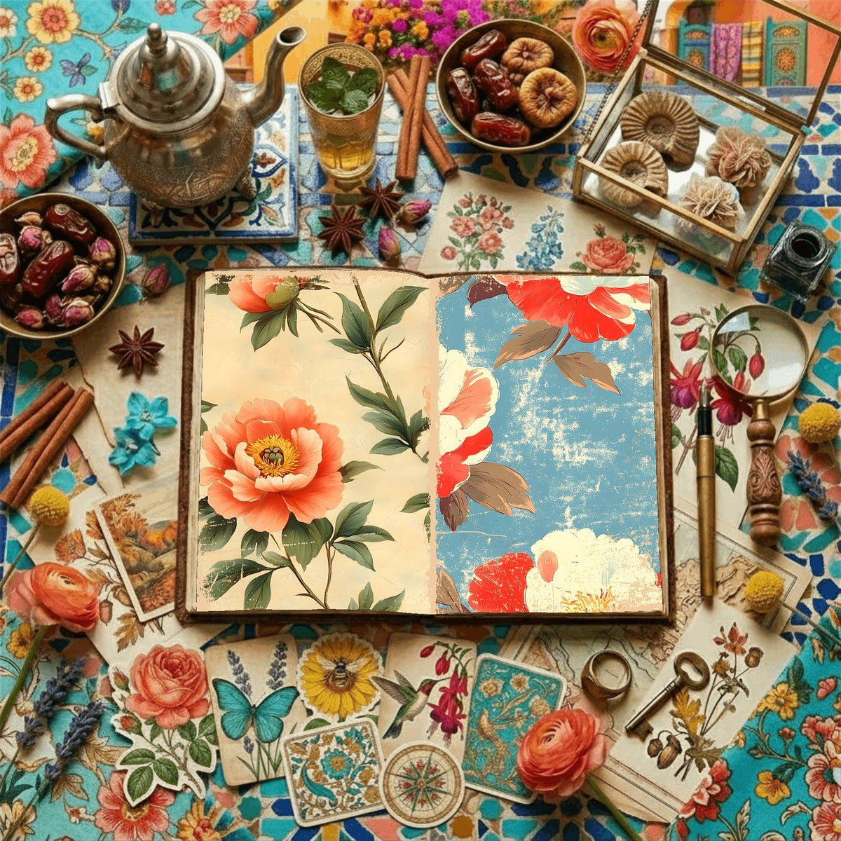 Floral Digital Papers