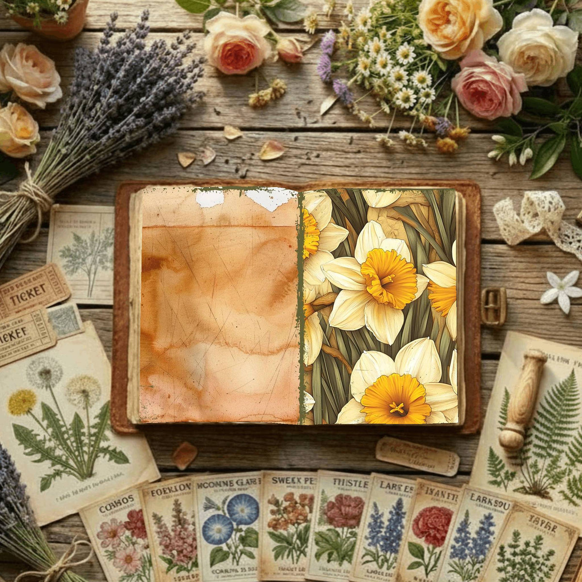 Floral Digital Papers