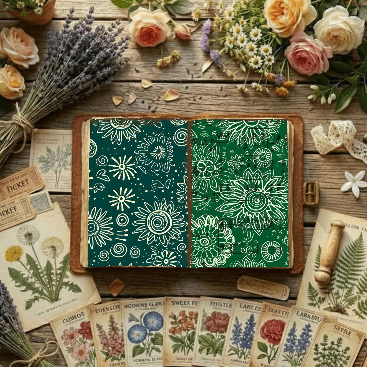 Floral Digital Papers