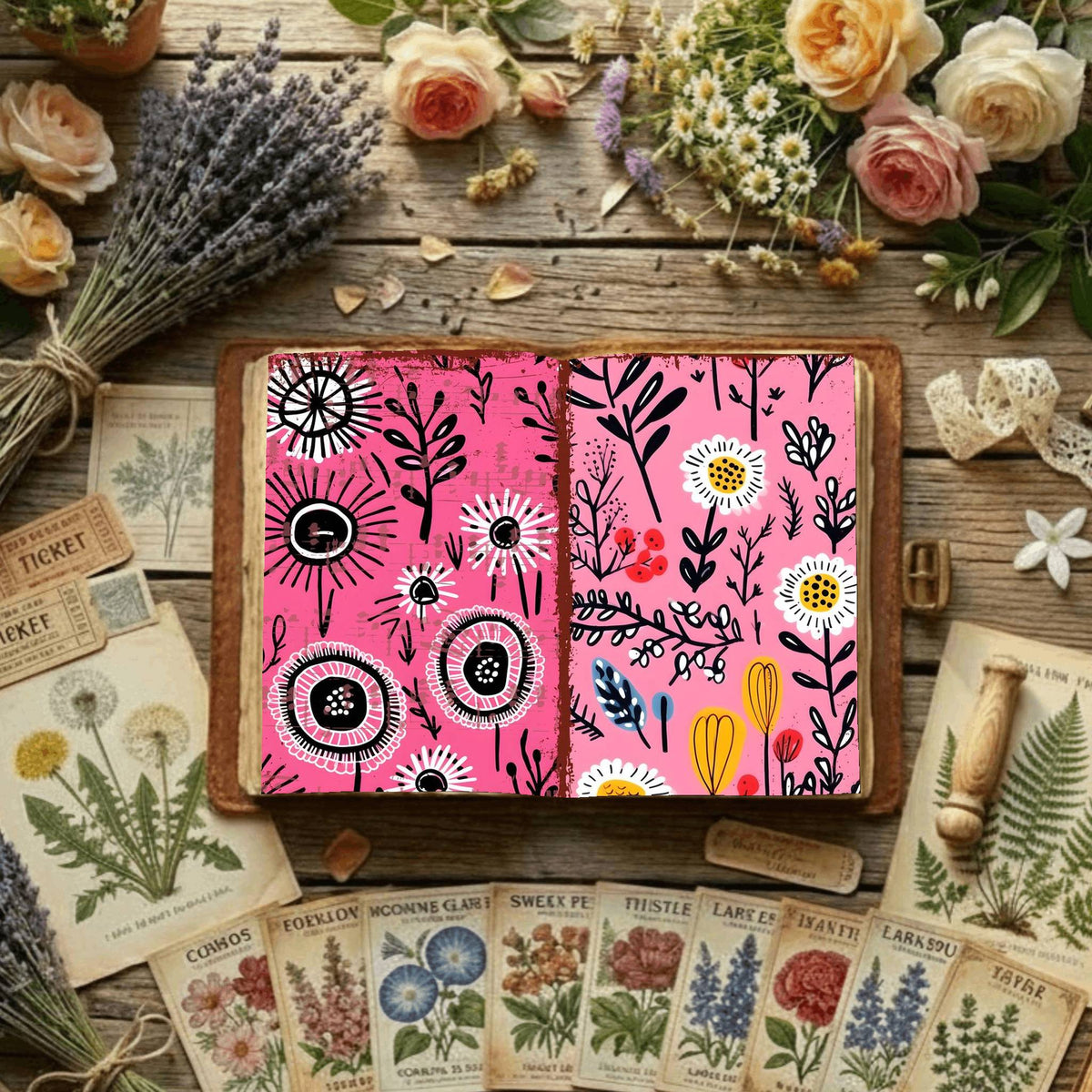 Floral Digital Papers