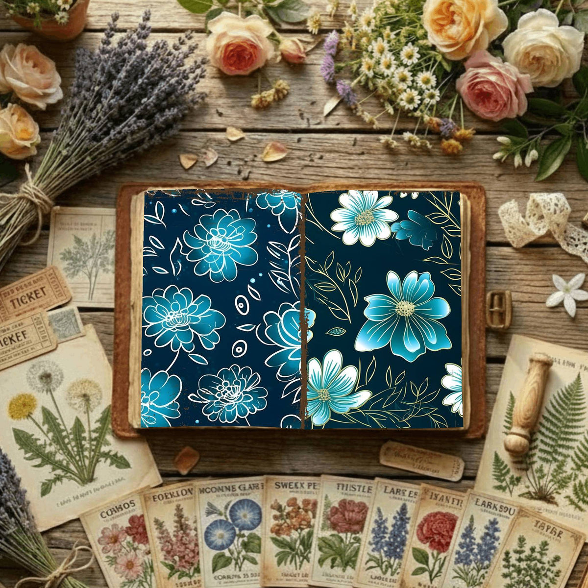Floral Digital Papers