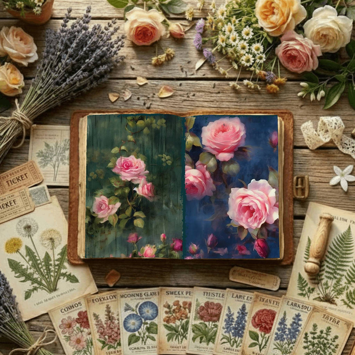 Floral Digital Papers