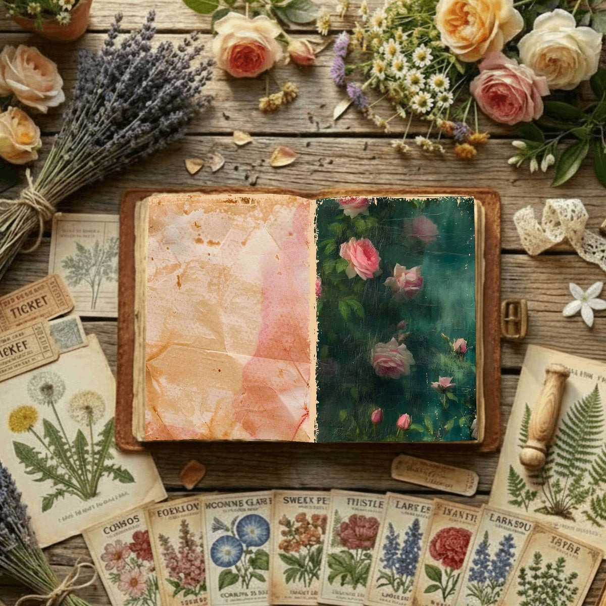 Floral Digital Papers