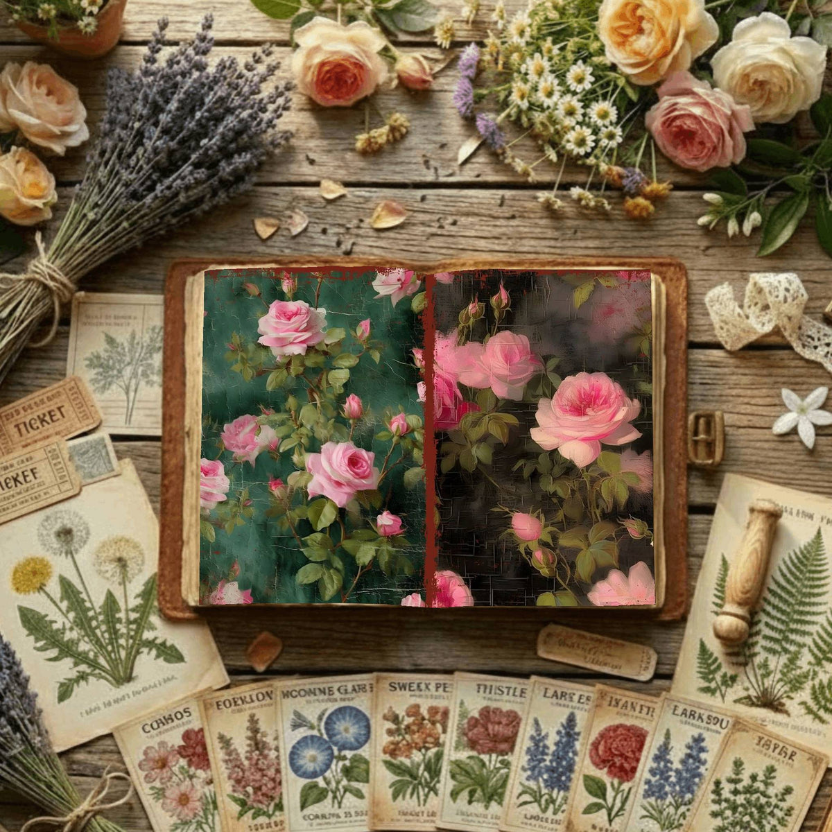 Floral Digital Papers