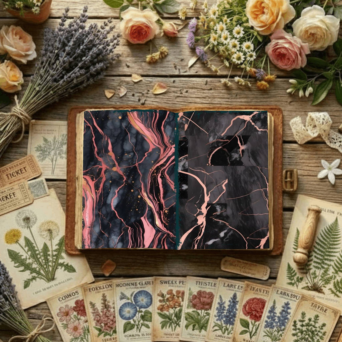 Floral Digital Papers