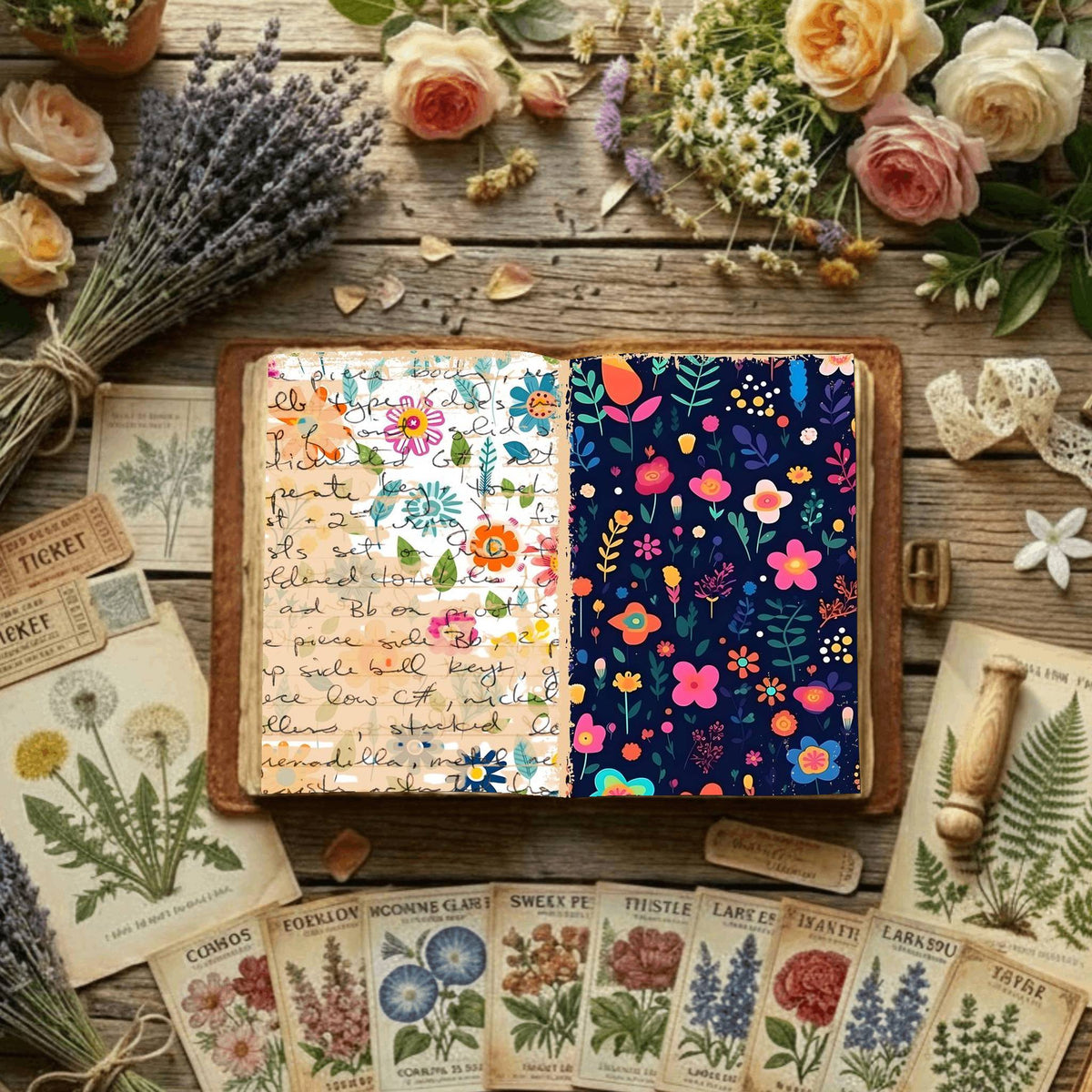 Floral Digital Papers