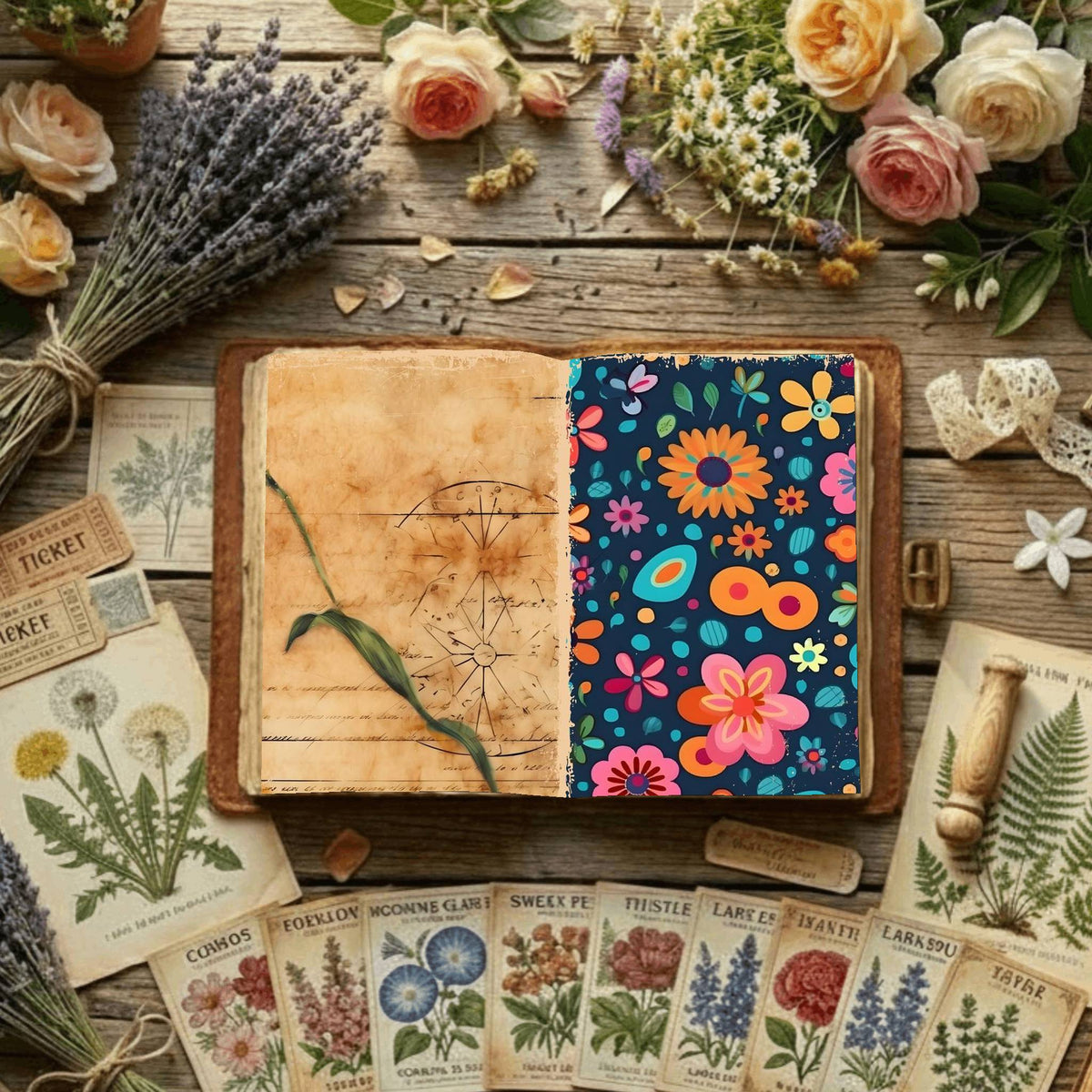 Floral Digital Papers
