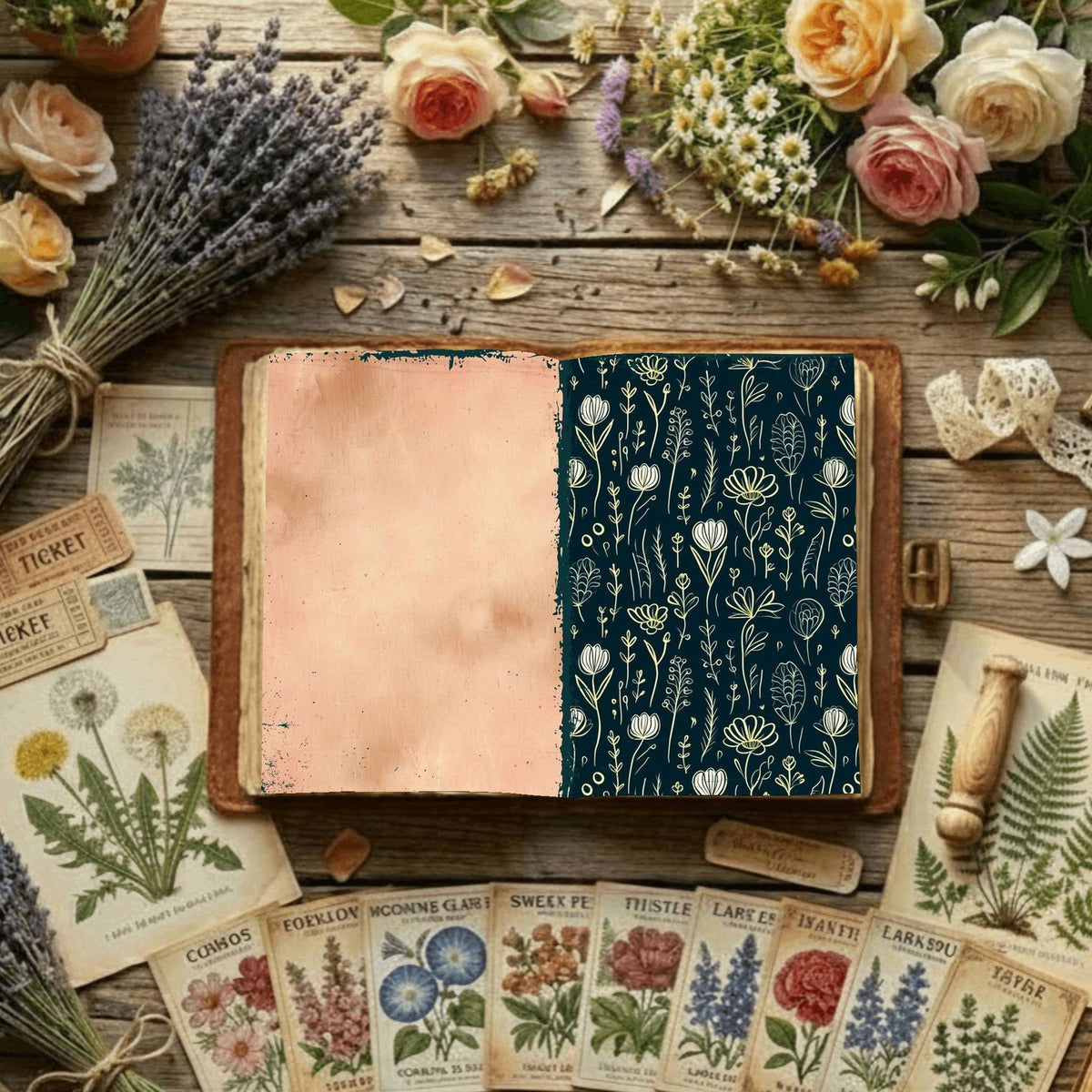 Floral Digital Papers