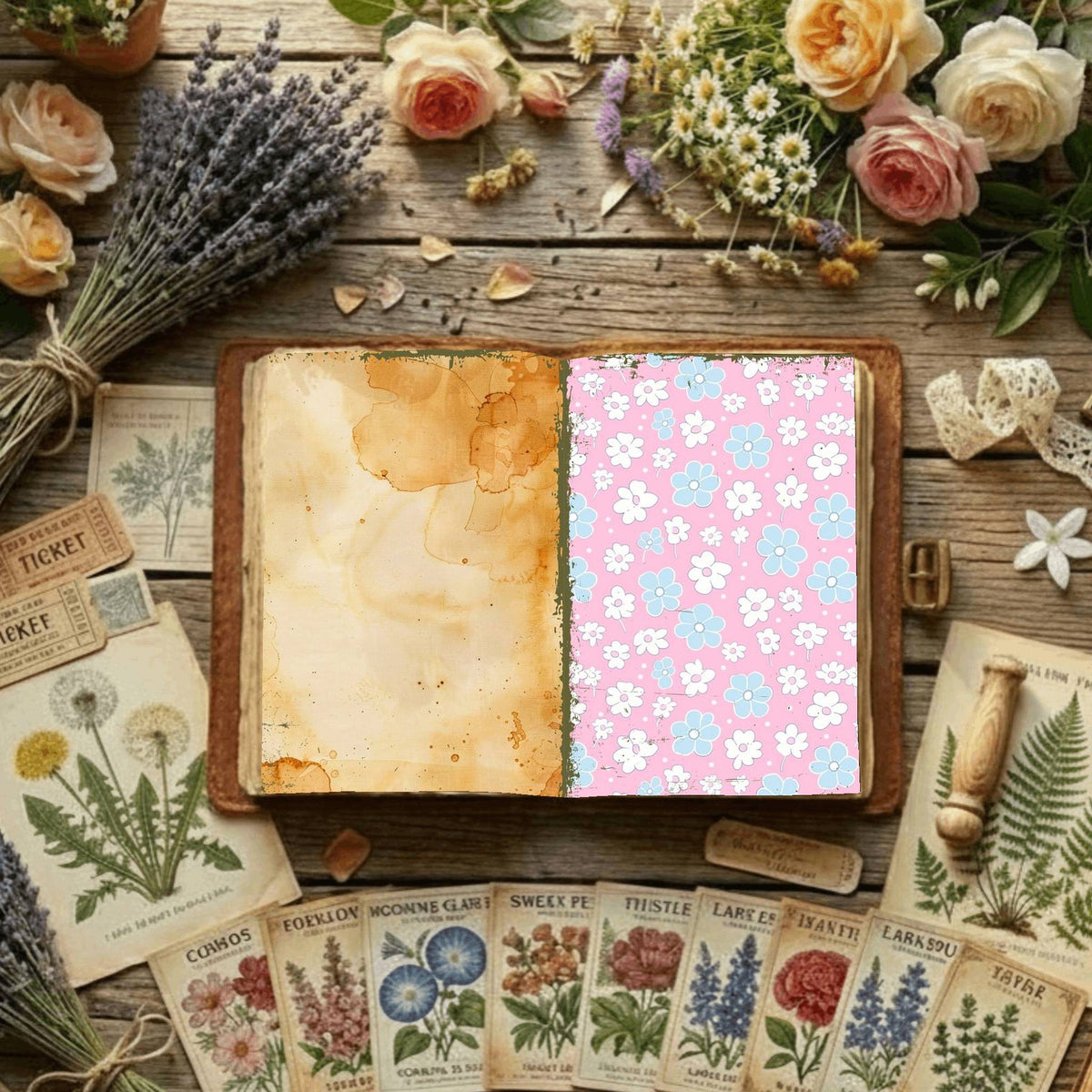 Floral Digital Papers