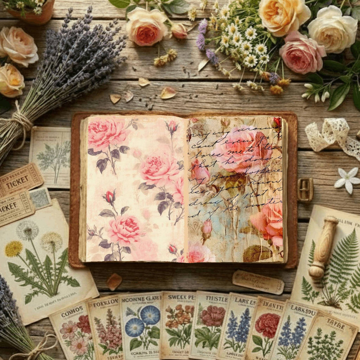 Floral Digital Papers