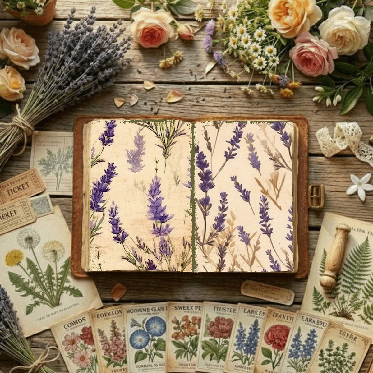 Floral Digital Papers