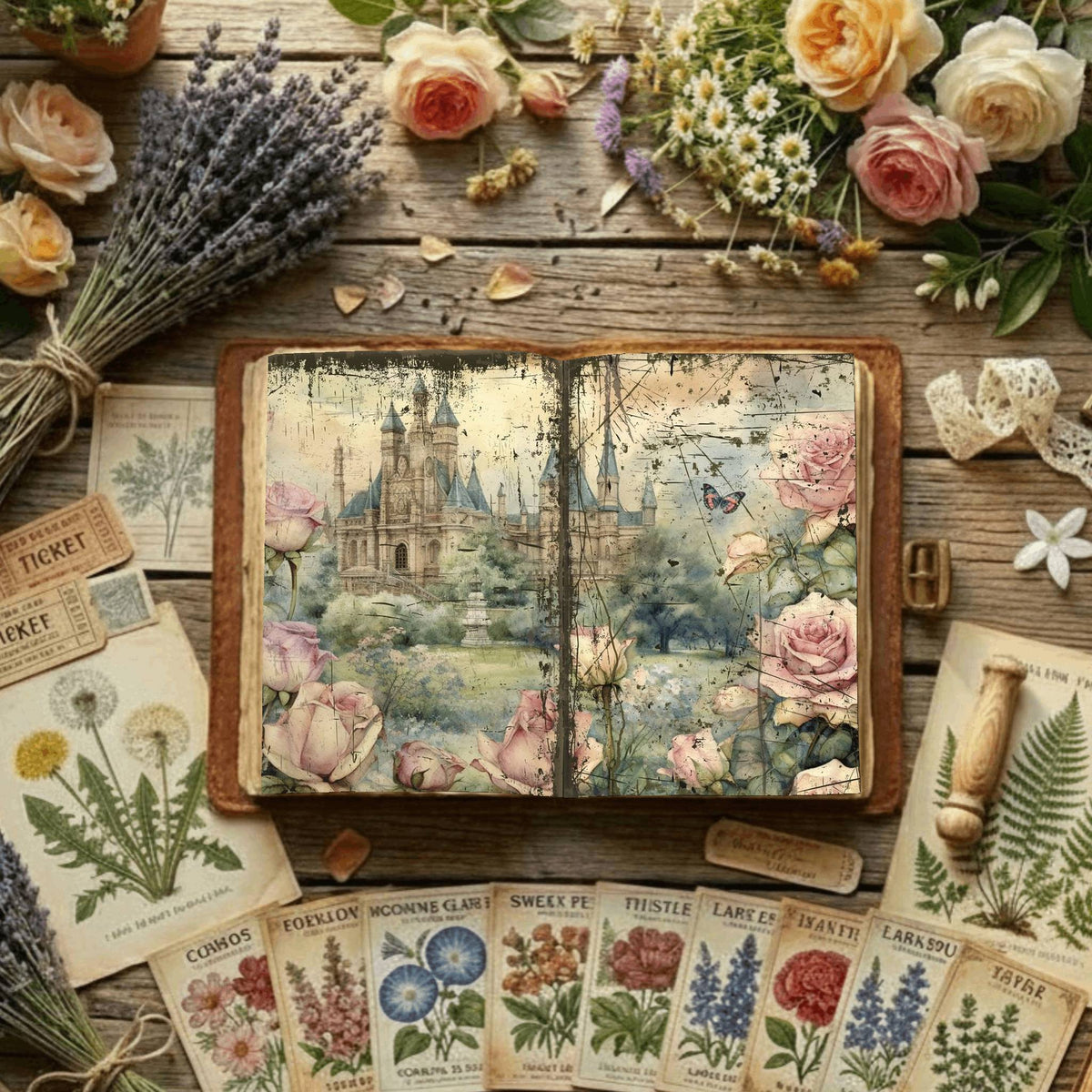 Floral Digital Papers