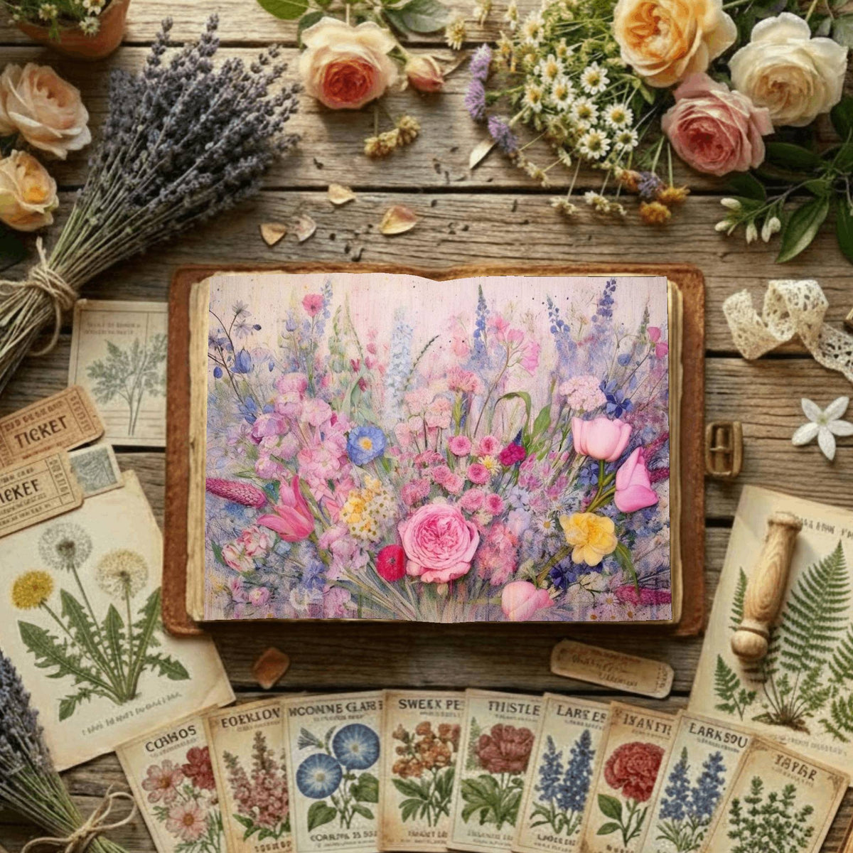 Floral Digital Papers