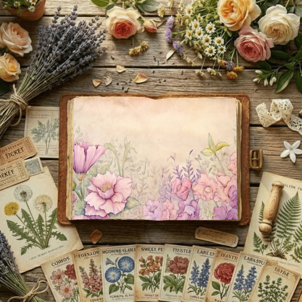 Floral Digital Papers