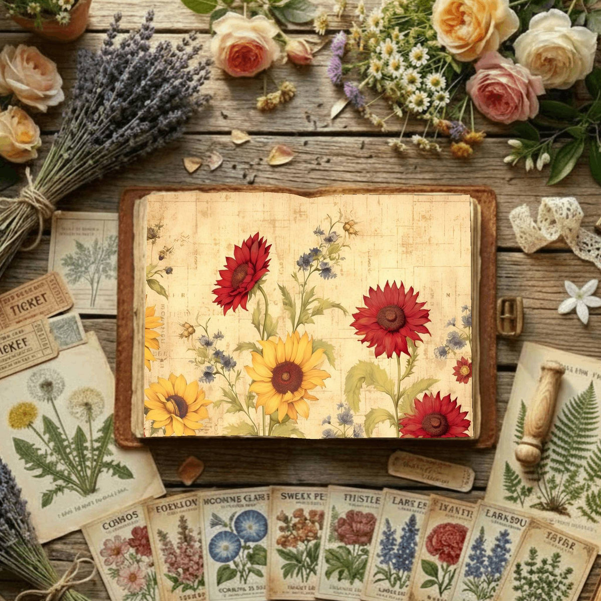 Floral Digital Papers
