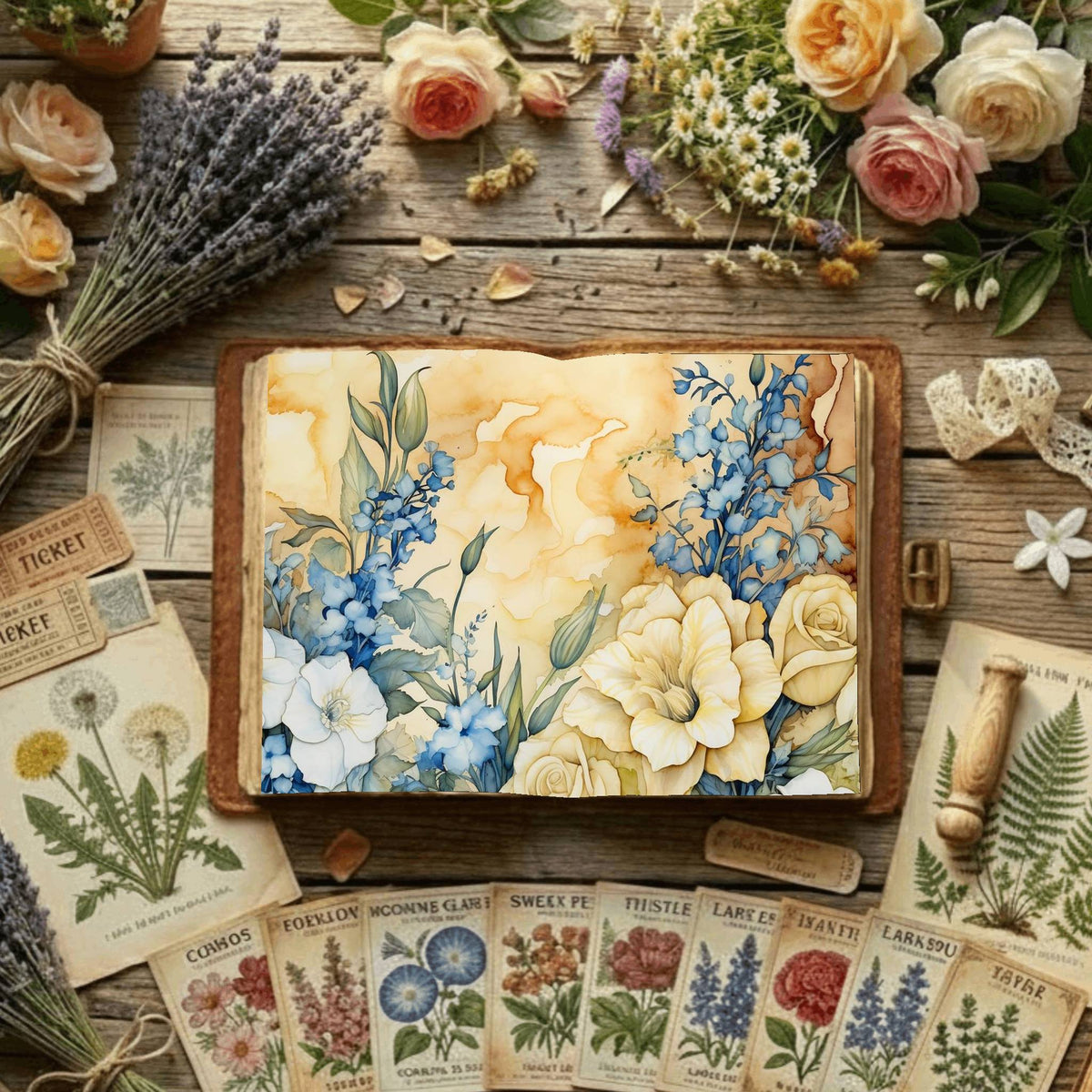 Floral Digital Papers