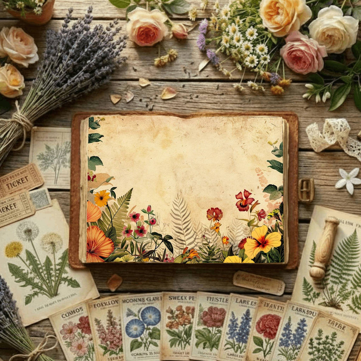 Floral Digital Papers