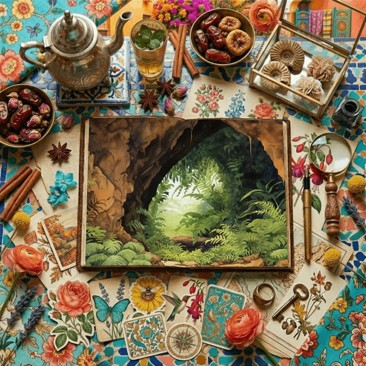 Forest Cave Digital Papers