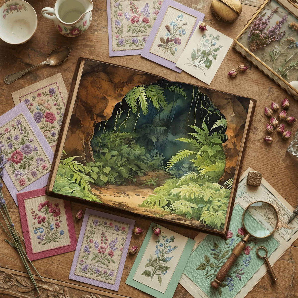 Forest Cave Digital Papers