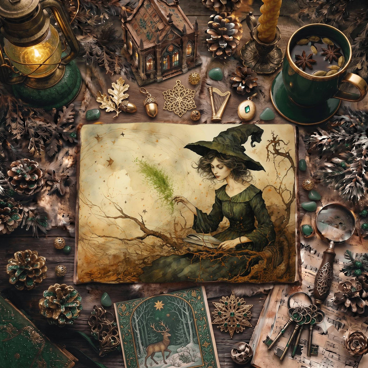 Forest Witch Digital Papers