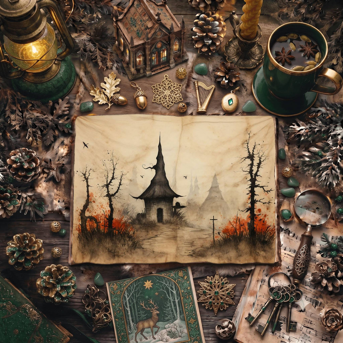 Forest Witch Digital Papers