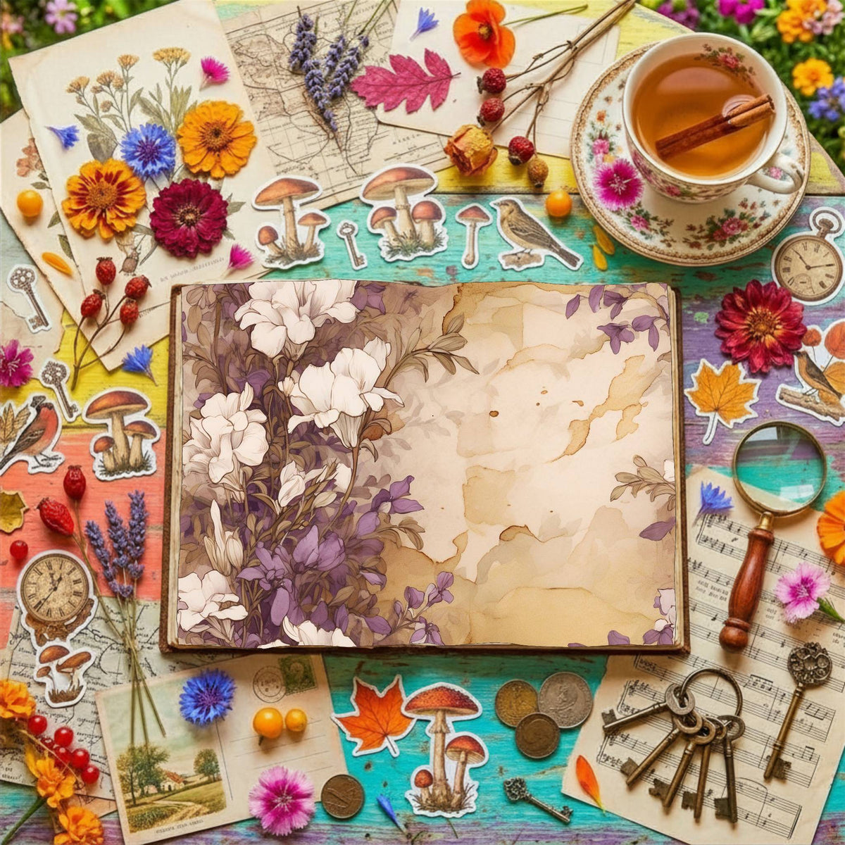 Freesia Flowers Digital Papers