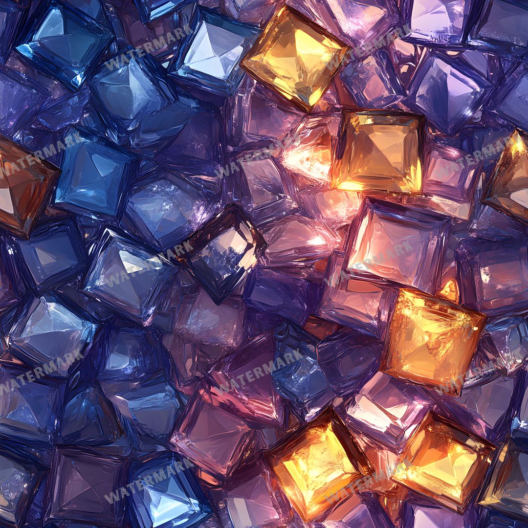 Gems Seamless Pattern