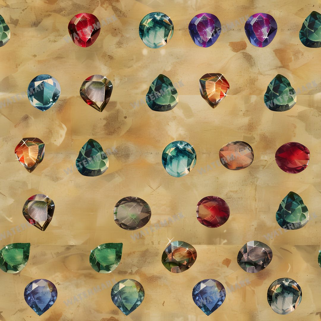 Gems Seamless Pattern
