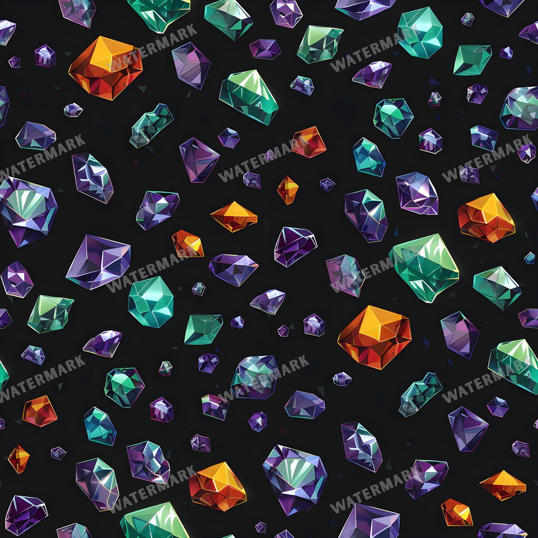Gems Seamless Pattern