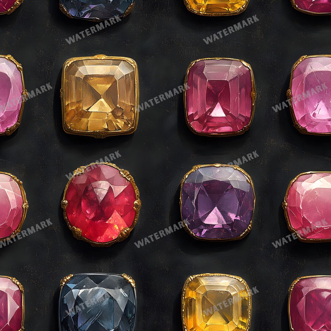 Gems Seamless Pattern