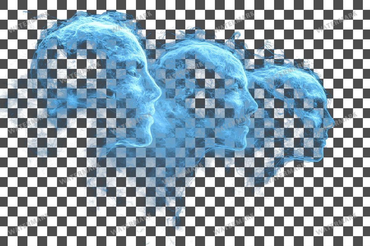 Ghostly Apparitions PNG overlay on a transparent checkered background, preview 9
