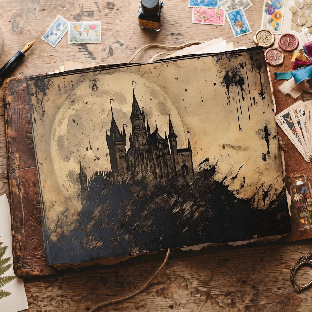 Gothic Castle Digital Papers