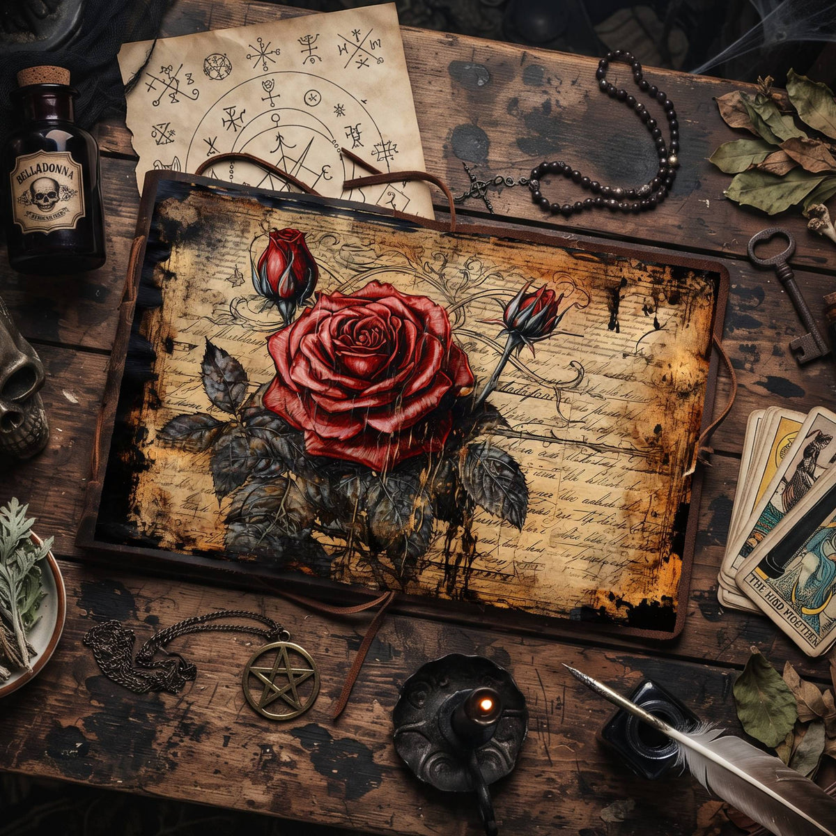 Gothic Roses Digital Papers