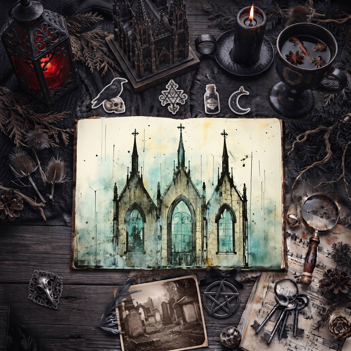 Gothic Windows & Arches Digital Papers