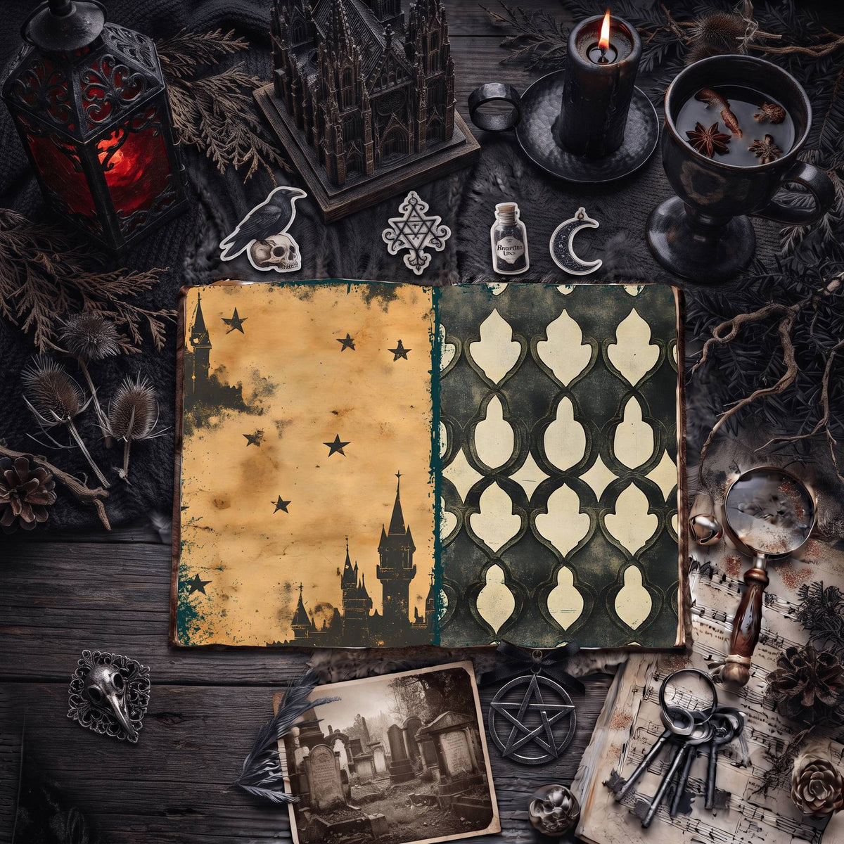 Gothic Digital Papers