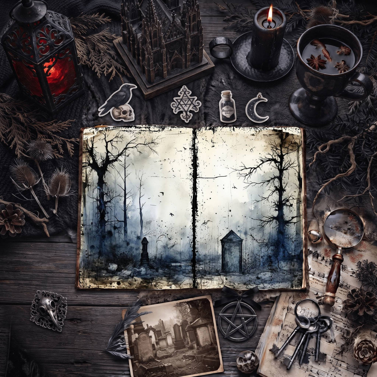 Gothic Digital Papers