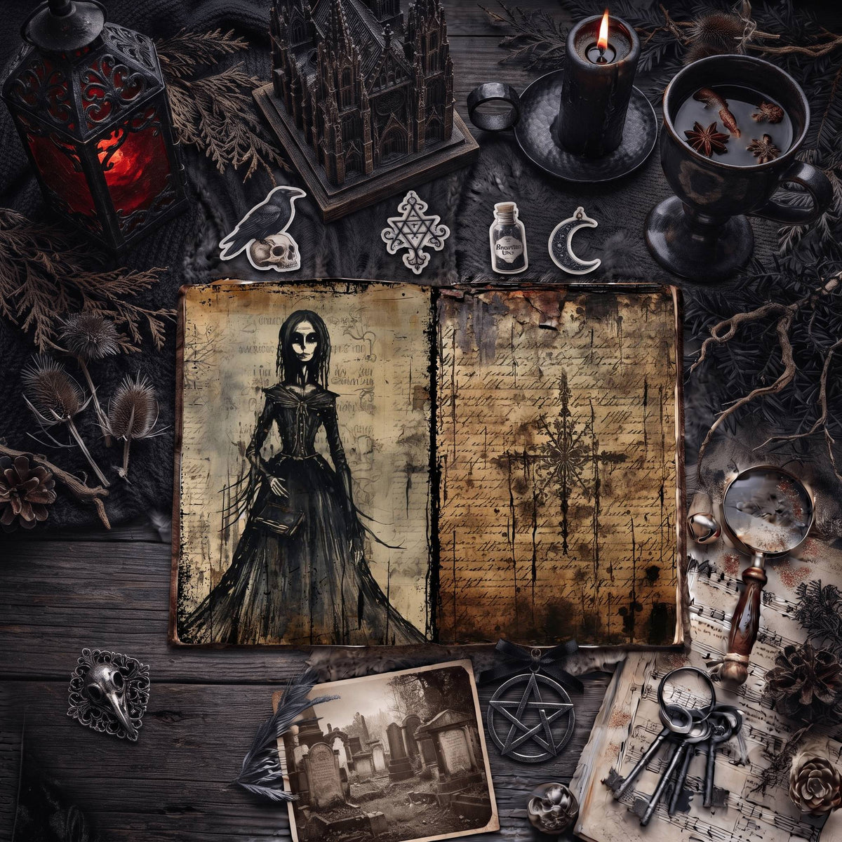 Gothic Digital Papers