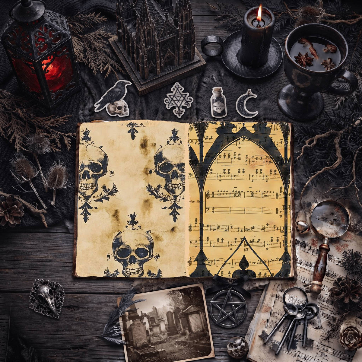 Gothic Digital Papers