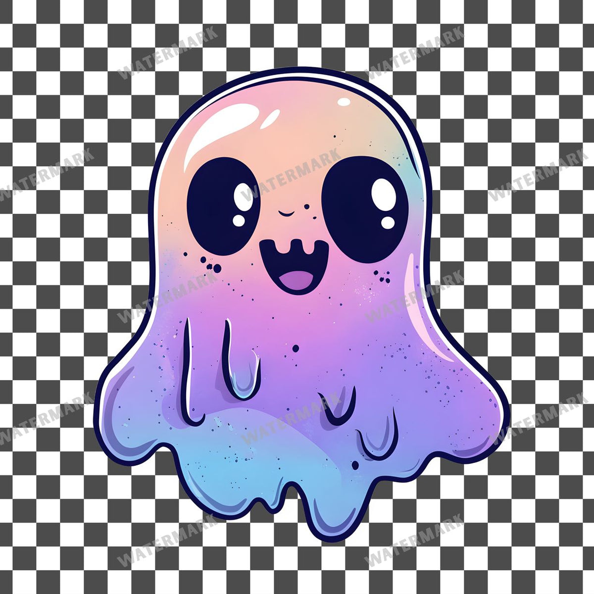 Halloween Kawaii Style Clipart Pngs