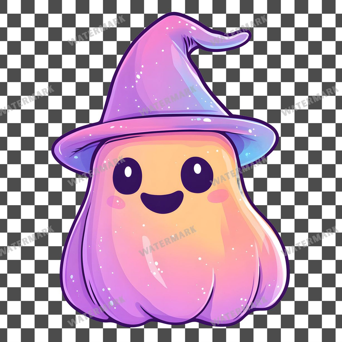 Halloween Kawaii Style Clipart Pngs