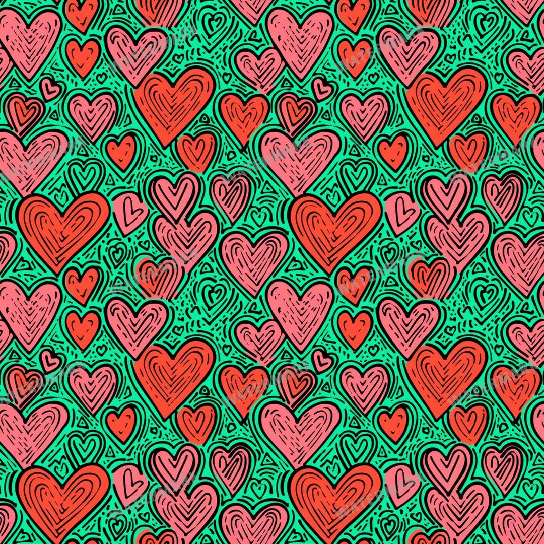 Hearts Seamless Pattern