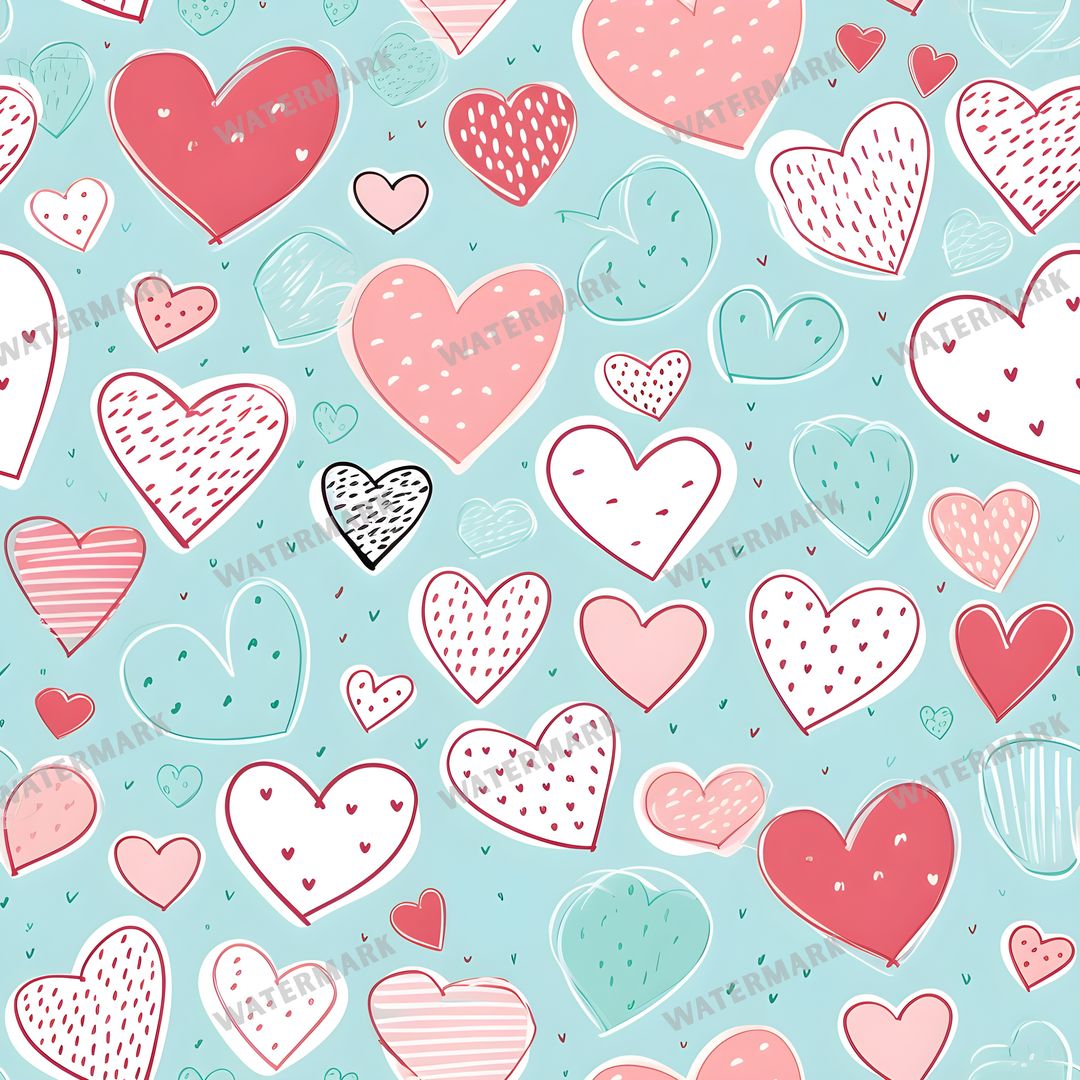 Hearts Seamless Pattern