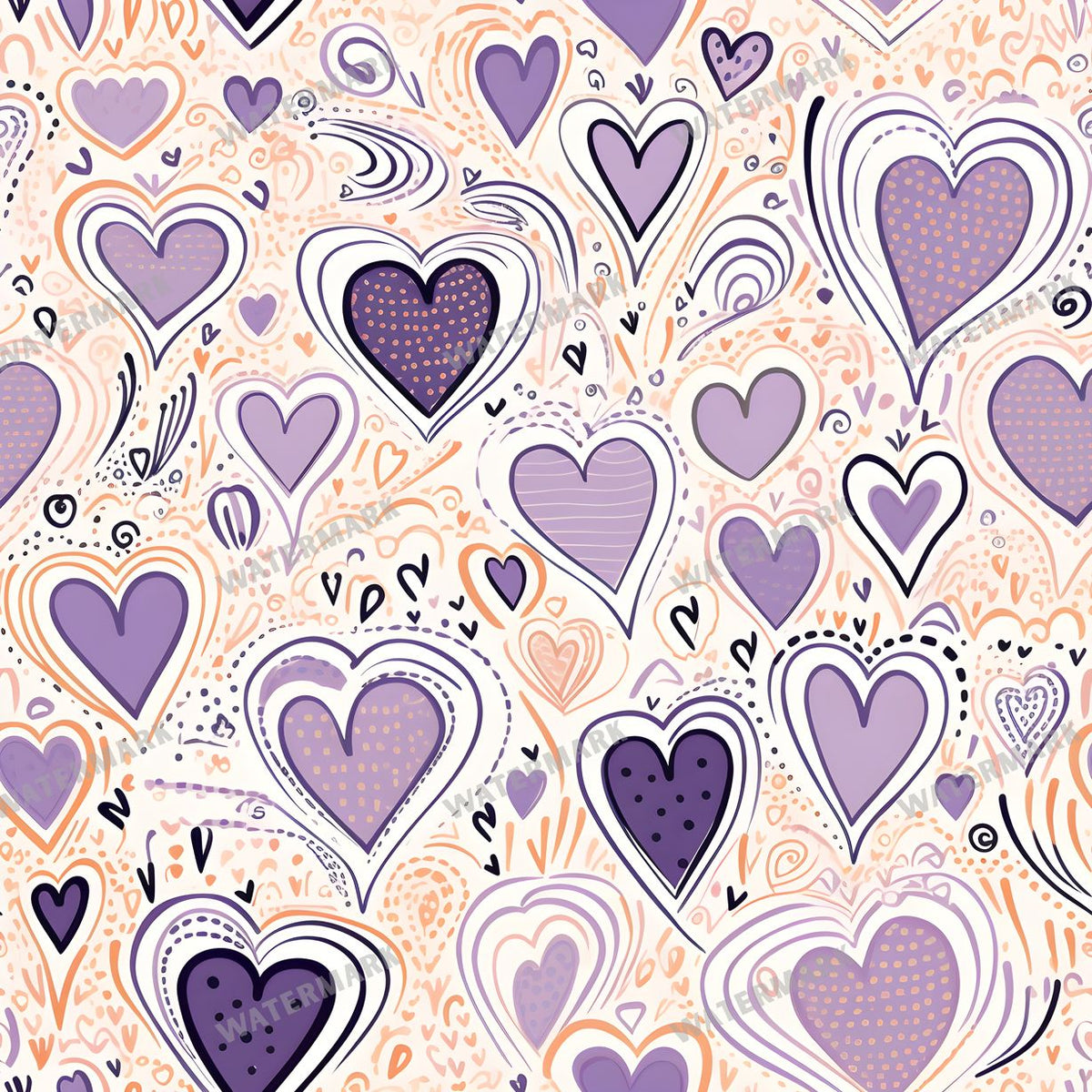 Hearts Seamless Pattern