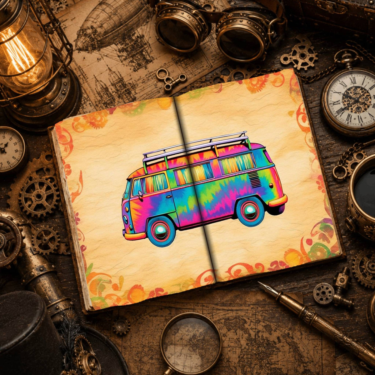 Hippy Tie Dye Digital Papers