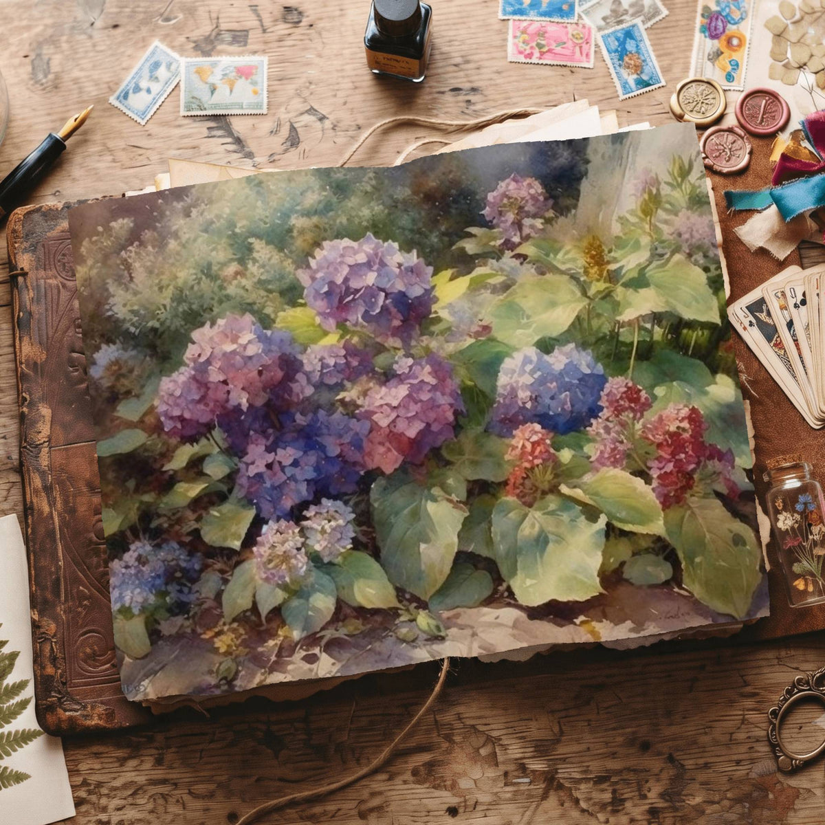 Hydrangea Digital Papers