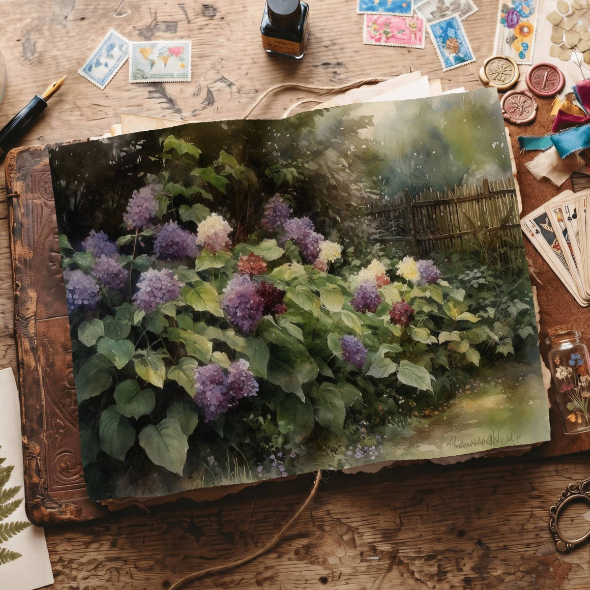 Hydrangea Digital Papers