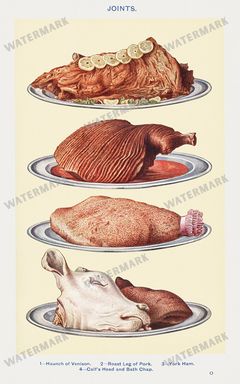 Julie De Gramrs Beeton Household Management Vintage Prints