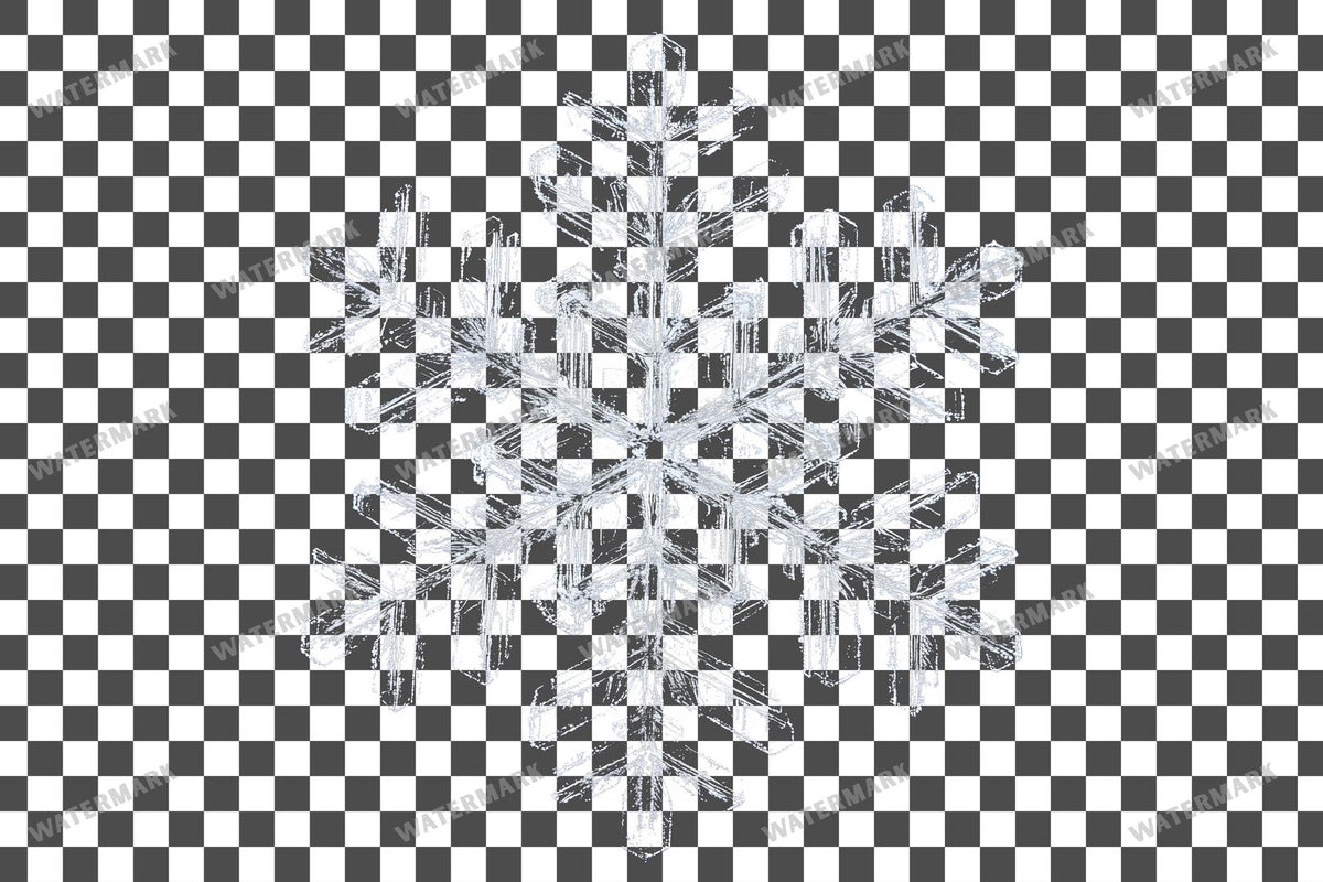 Large Snowflake Transparent Overlay Pngs
