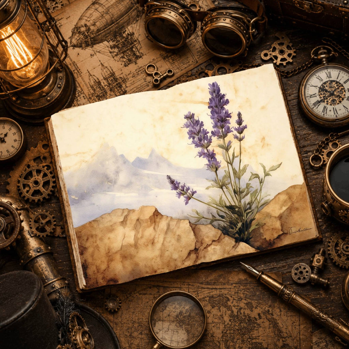 Lavender Digital Papers