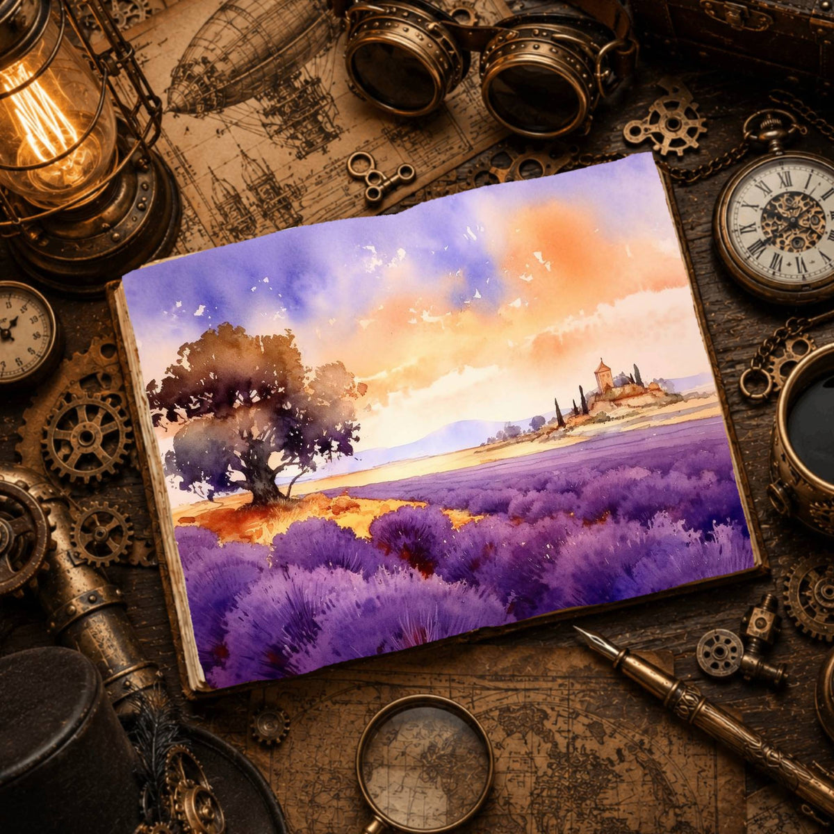 Lavender Digital Papers